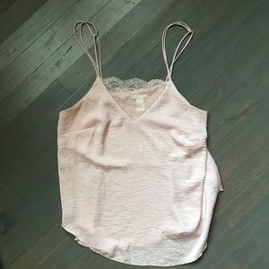 Dusty Pink Silky Lace Cami